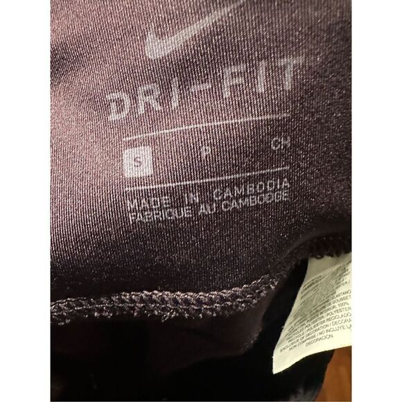Nike Running Womens Dri-Fit Athletic Leggings Draw One Pocket Black Small Good C - Picture 3 of 3